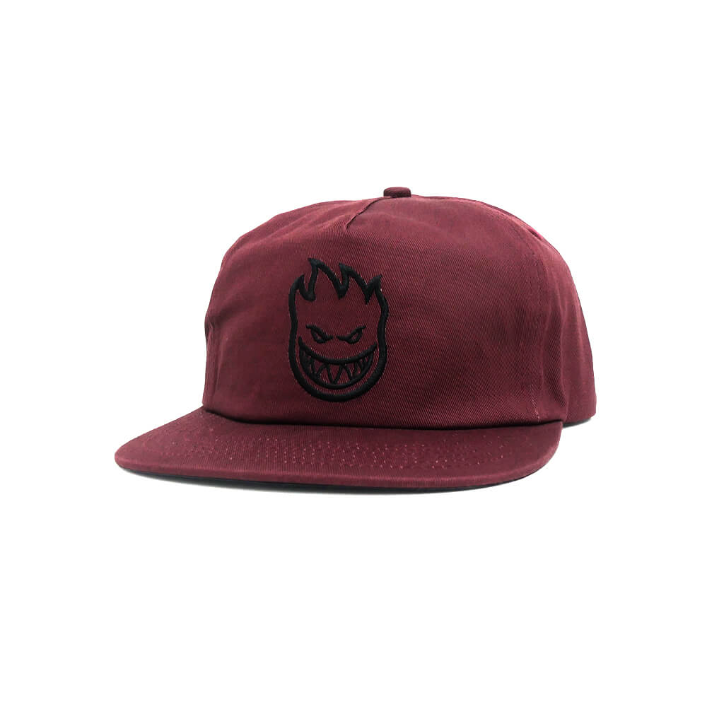 SPITFIRE CAP スピットファイヤー キャップ BIGHEAD SNAPBACK DARK RED/BLACK スケートボード スケボー 