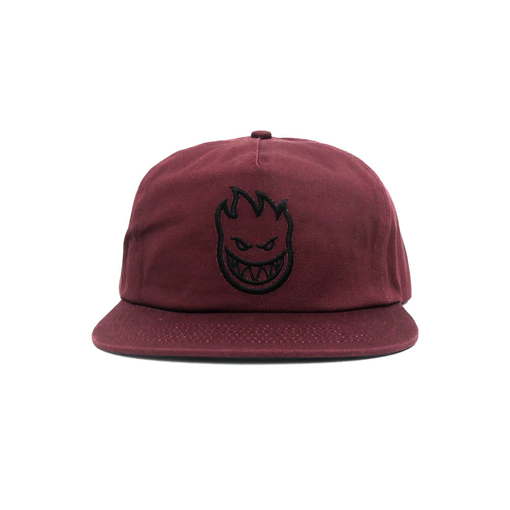 SPITFIRE CAP スピットファイヤー キャップ BIGHEAD SNAPBACK DARK RED/BLACK スケートボード スケボー 1