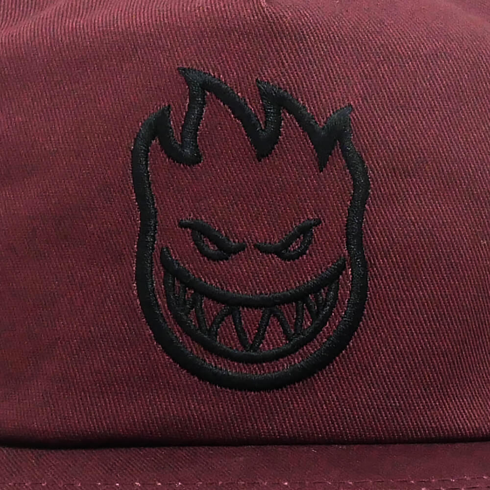 SPITFIRE CAP スピットファイヤー キャップ BIGHEAD SNAPBACK DARK RED/BLACK スケートボード スケボー 4