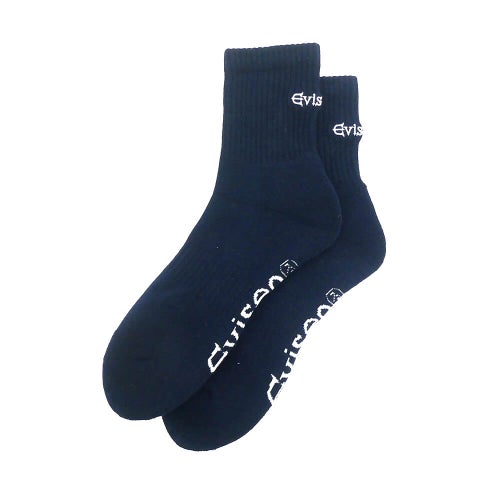EVISEN SOCKS エビセン ソックス 靴下 LOGO ANKLE NAVY スケートボード スケボー 3
