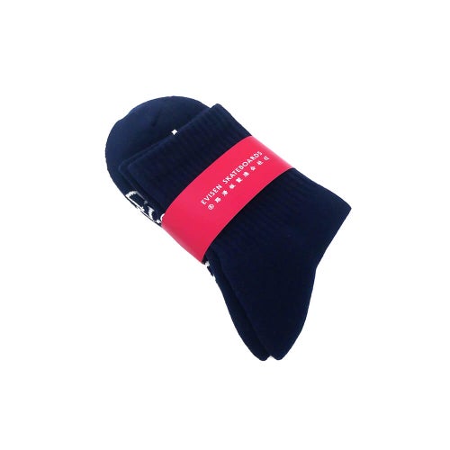 EVISEN SOCKS エビセン ソックス 靴下 LOGO ANKLE NAVY スケートボード スケボー 6