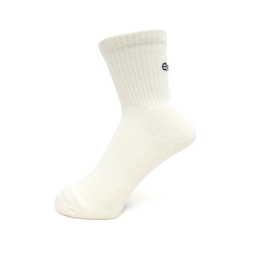 EVISEN SOCKS エビセン ソックス 靴下 LOGO ANKLE WHITE スケートボード スケボー 1