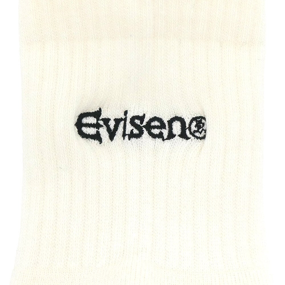EVISEN SOCKS エビセン ソックス 靴下 LOGO ANKLE WHITE スケートボード スケボー 4