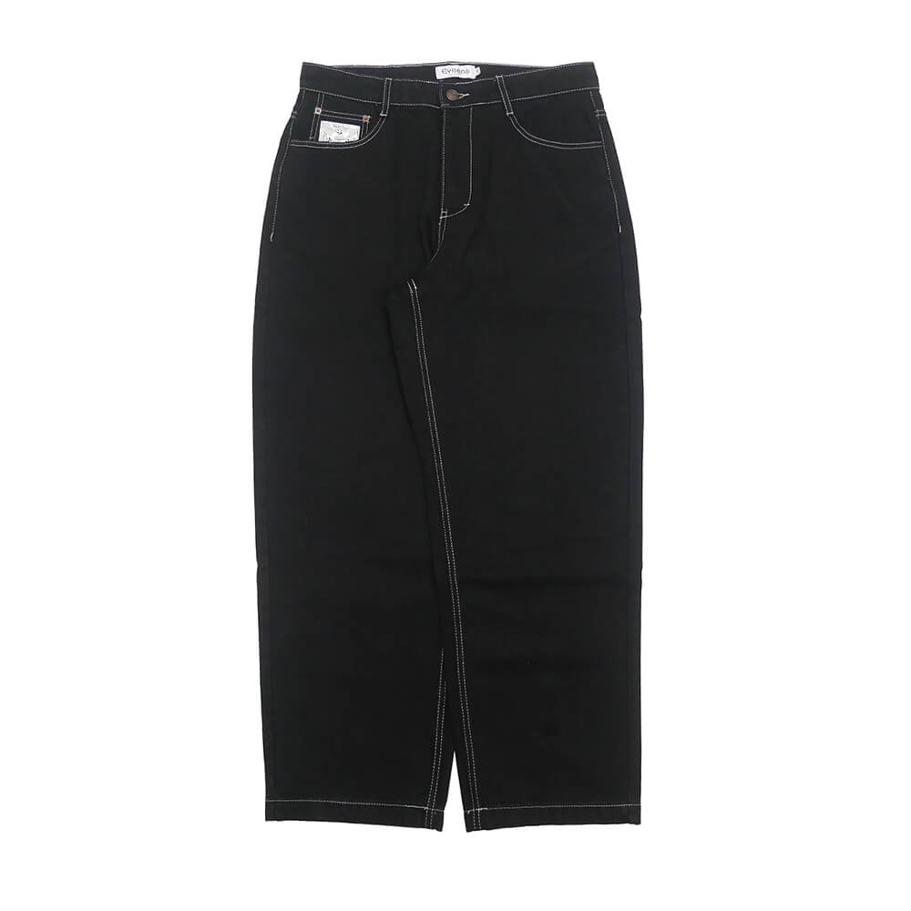 EVISEN JEANS エビセン パンツ ジーンズ ATARI ONE-UP DENIM BLACK スケートボード スケボー 