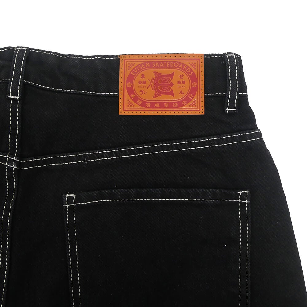EVISEN JEANS エビセン パンツ ジーンズ ATARI ONE-UP DENIM BLACK スケートボード スケボー 5
