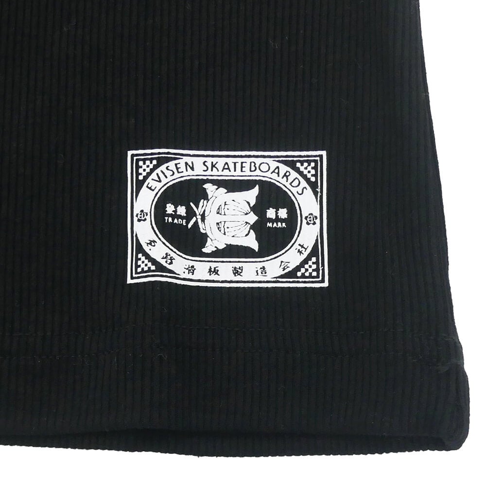 EVISEN TANK-TOP エビセン タンクトップ MATCH LOGO 2PACK BLACK スケートボード スケボー 1