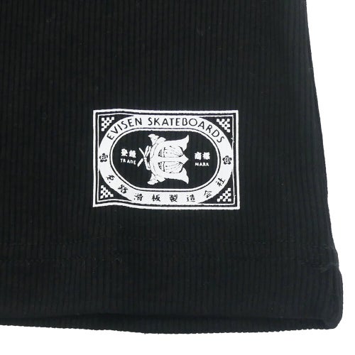 EVISEN TANK-TOP エビセン タンクトップ MATCH LOGO 2PACK BLACK スケートボード スケボー 1