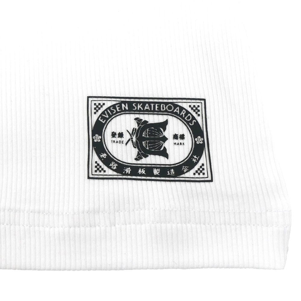 EVISEN TANK-TOP エビセン タンクトップ MATCH LOGO 2PACK WHITE スケートボード スケボー 1