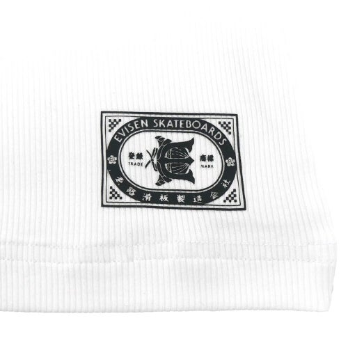 EVISEN TANK-TOP エビセン タンクトップ MATCH LOGO 2PACK WHITE スケートボード スケボー 1