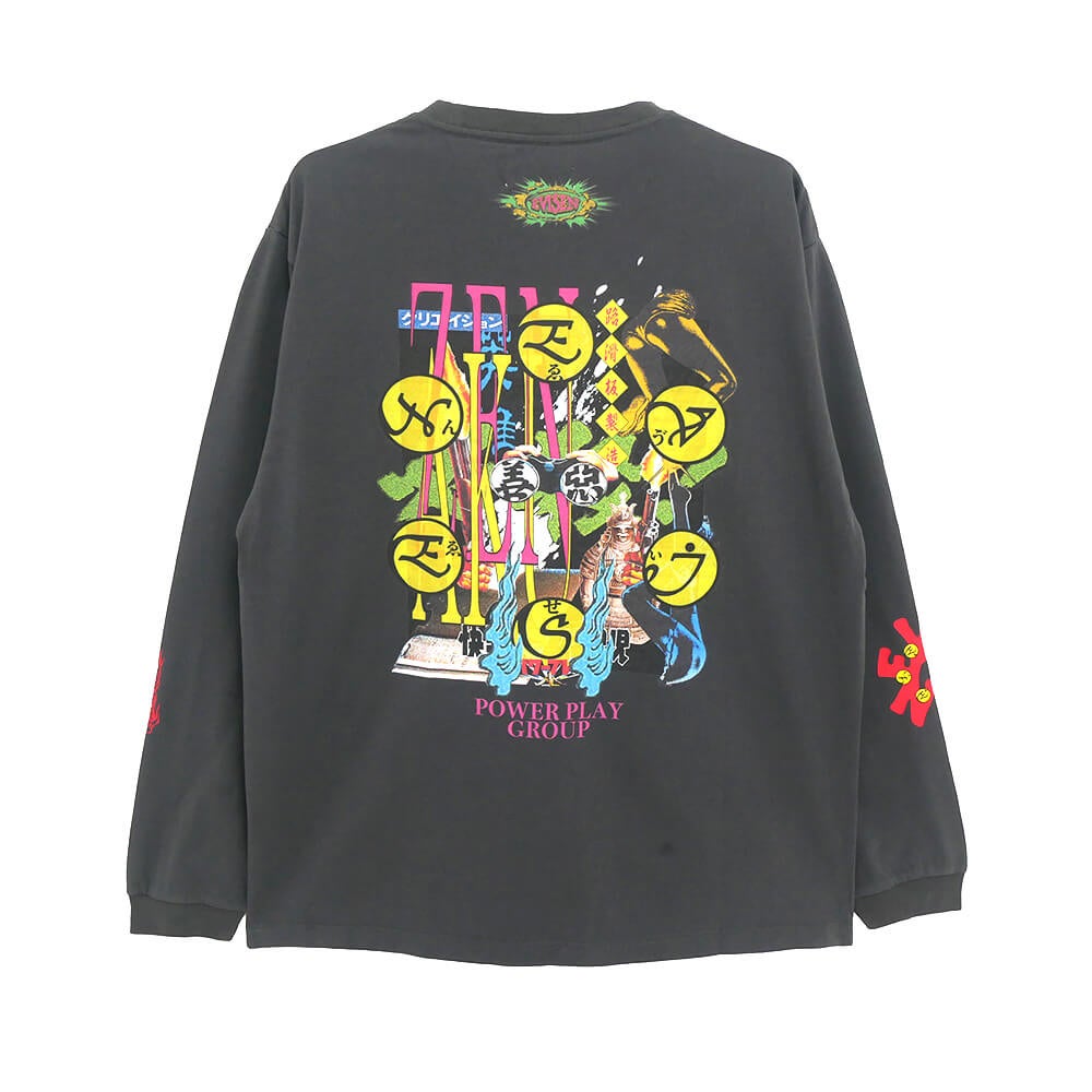 EVISEN LONG SLEEVE エビセン ロングスリーブTシャツ BASTERD CHARCOAL スケートボード スケボー 