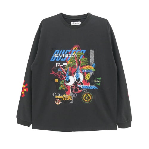 EVISEN LONG SLEEVE エビセン ロングスリーブTシャツ BASTERD CHARCOAL スケートボード スケボー 1