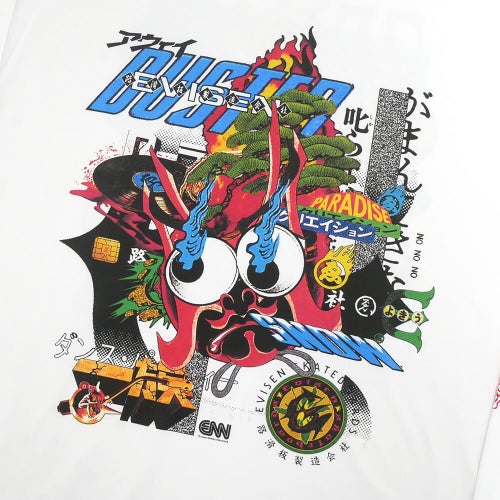 EVISEN LONG SLEEVE エビセン ロングスリーブTシャツ BASTERD WHITE スケートボード スケボー 2