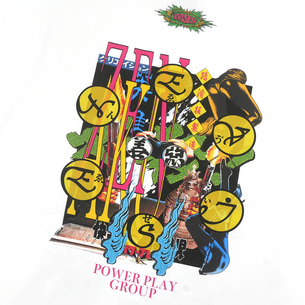 EVISEN LONG SLEEVE エビセン ロングスリーブTシャツ BASTERD WHITE スケートボード スケボー 3