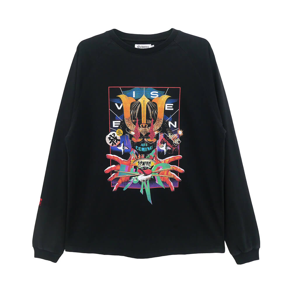 EVISEN LONG SLEEVE エビセン ロングスリーブTシャツ COMING BLACK スケートボード スケボー 