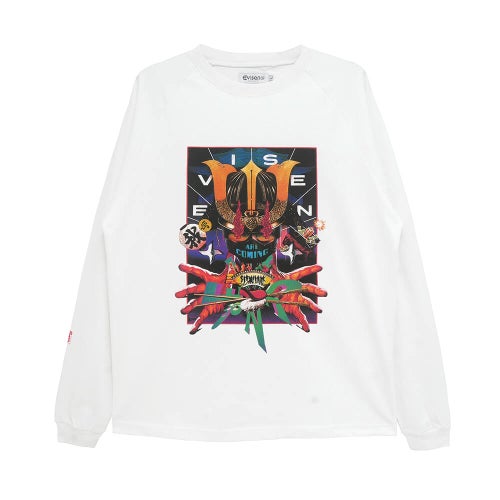 EVISEN LONG SLEEVE エビセン ロングスリーブTシャツ COMING WHITE スケートボード スケボー 