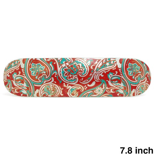 EVISEN DECK エビセン デッキ TEAM PAISLEY RED TURQUOISE 7.8 スケートボード スケボー 1