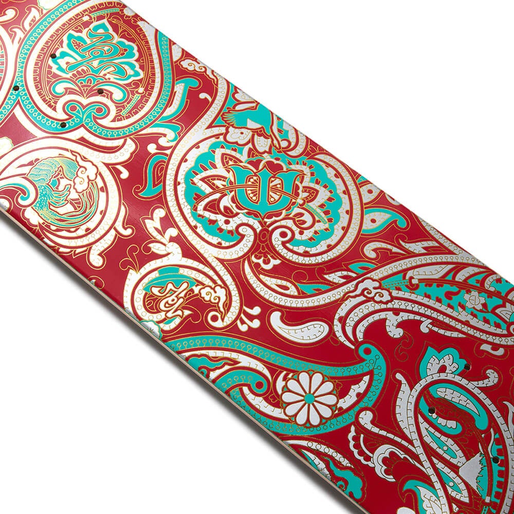 EVISEN DECK エビセン デッキ TEAM PAISLEY RED TURQUOISE 8.125 スケートボード スケボー 4