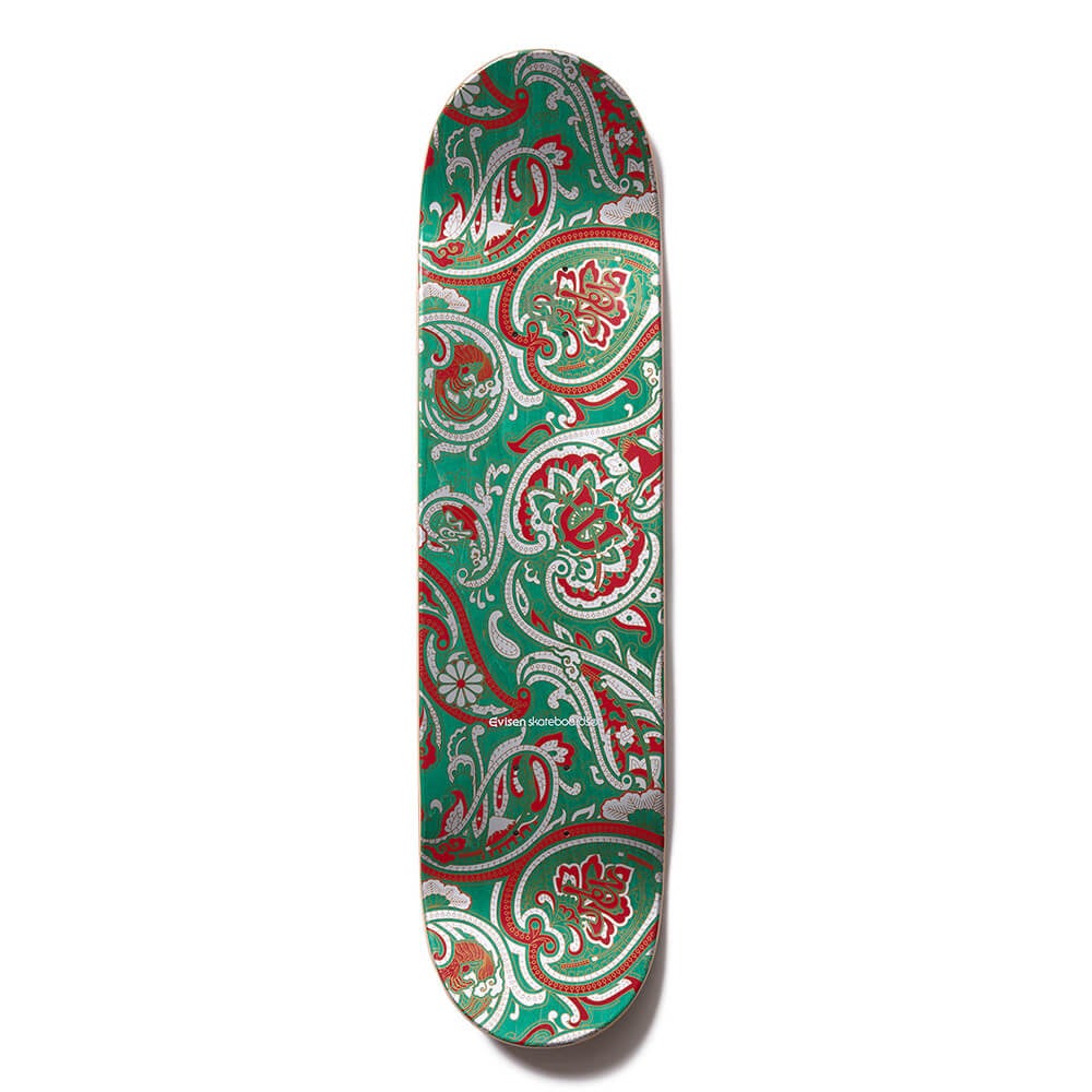 EVISEN DECK エビセン デッキ TEAM PAISLEY RED TURQUOISE 8.38 スケートボード スケボー 3