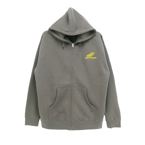 ANTIHERO HOOD アンチヒーロー パーカー MOTORIZED EMB ZIP UP CHARCOAL スケートボード スケボー 