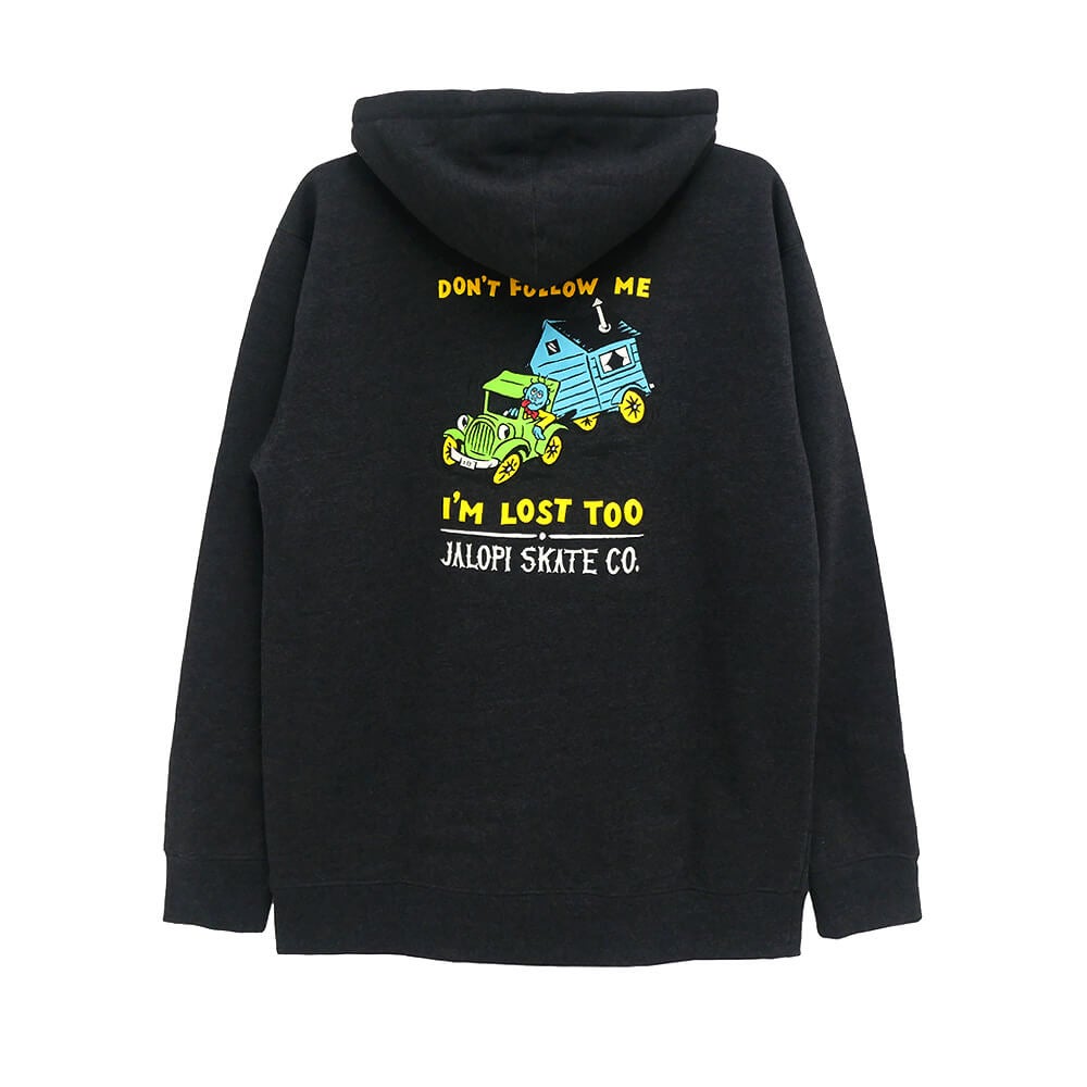 ANTIHERO HOOD アンチヒーロー パーカー JALOPI RETURNS CHARCOAL スケートボード スケボー 