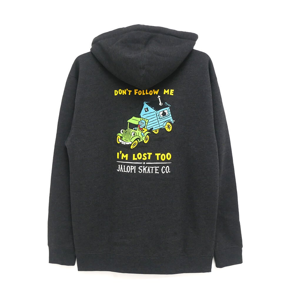 ANTIHERO HOOD アンチヒーロー パーカー JALOPI RETURNS CHARCOAL スケートボード スケボー 