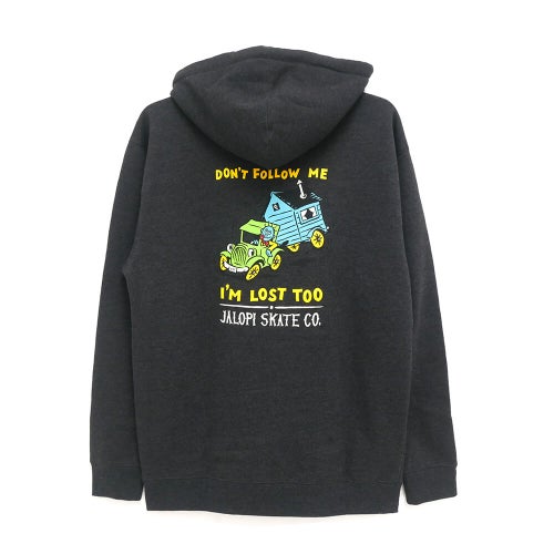 ANTIHERO HOOD アンチヒーロー パーカー JALOPI RETURNS CHARCOAL スケートボード スケボー 