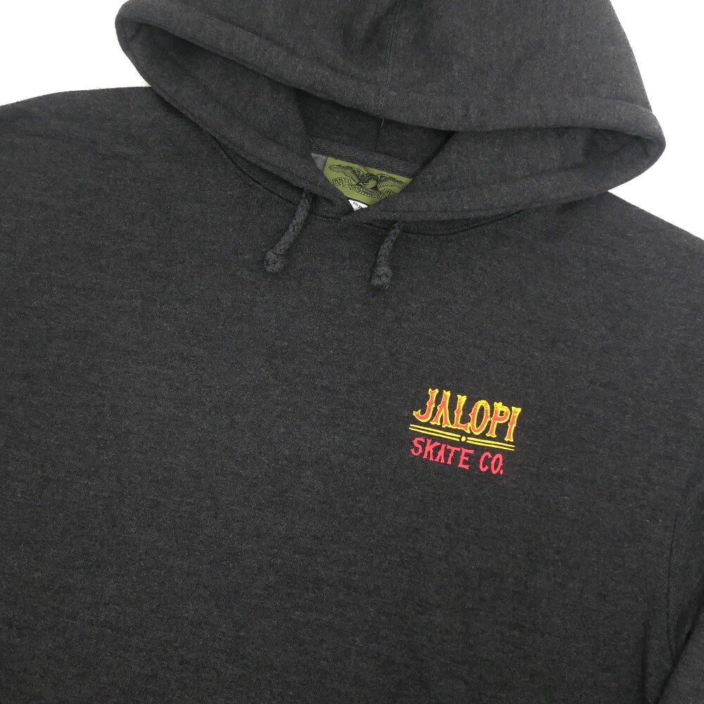 ANTIHERO HOOD アンチヒーロー パーカー JALOPI RETURNS CHARCOAL スケートボード スケボー 2
