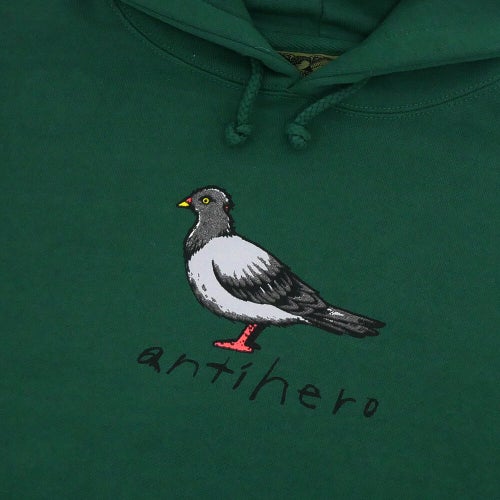ANTIHERO HOOD アンチヒーロー パーカー OG PIGEON DARK GREEN スケートボード スケボー 1