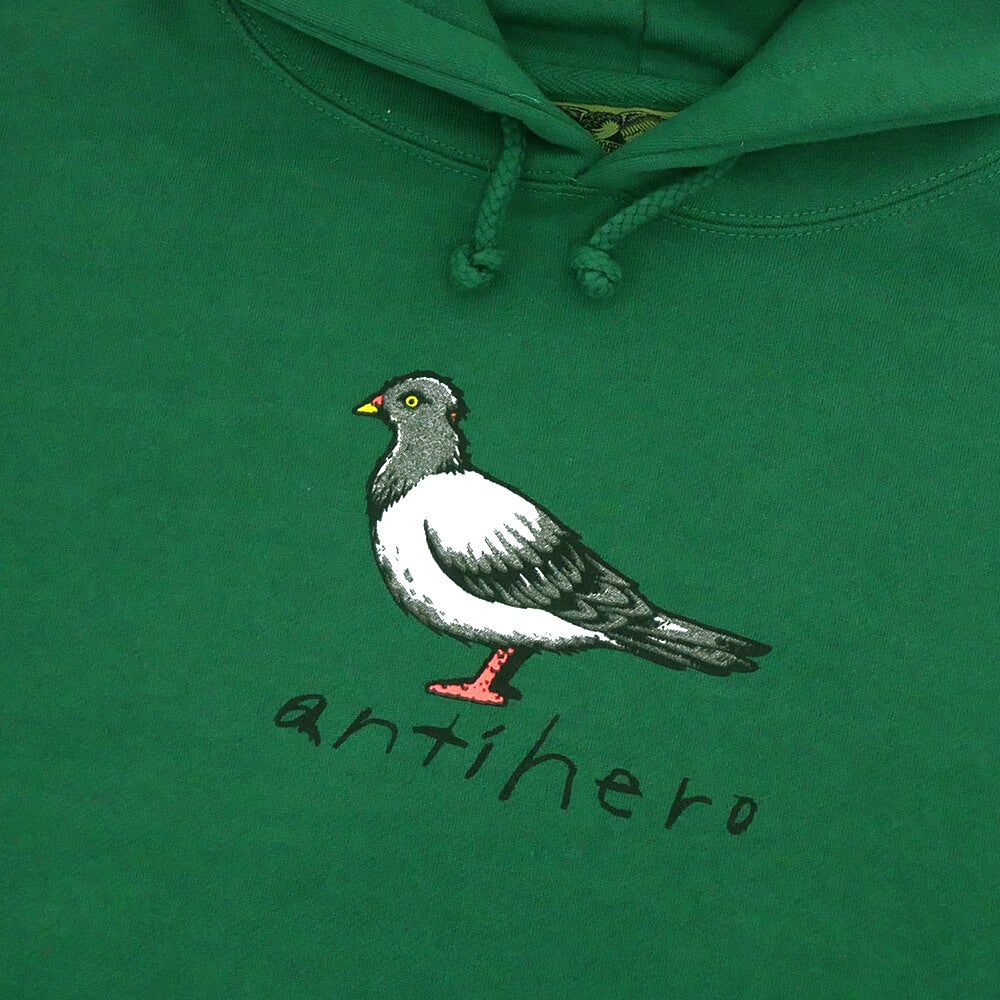 ANTIHERO HOOD アンチヒーロー パーカー OG PIGEON DARK GREEN スケートボード スケボー 1