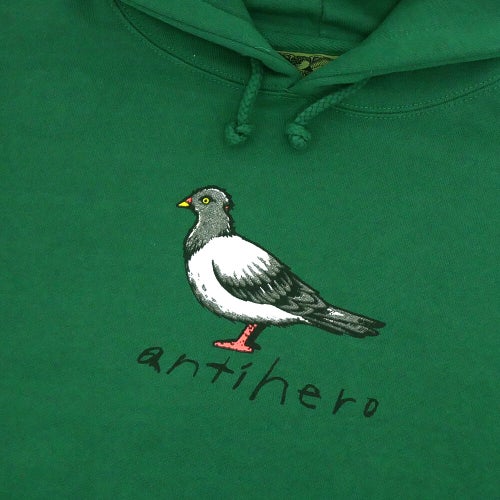 ANTIHERO HOOD アンチヒーロー パーカー OG PIGEON DARK GREEN スケートボード スケボー 1