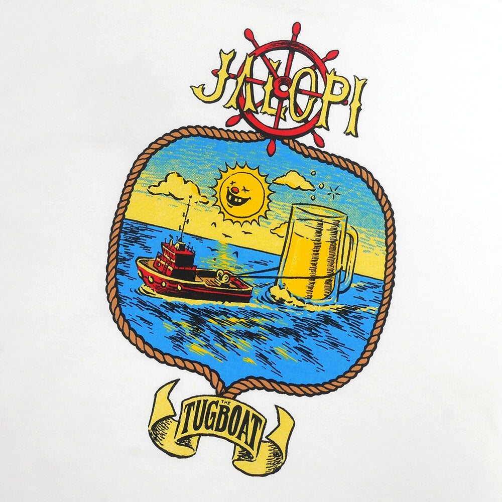 ANTIHERO LONG SLEEVE アンチヒーロー ロングスリーブTシャツ JALOPI TUGBOAT WHITE スケートボード スケボー 3