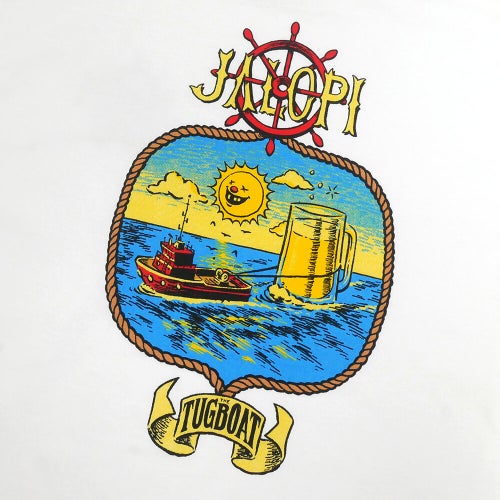 ANTIHERO LONG SLEEVE アンチヒーロー ロングスリーブTシャツ JALOPI TUGBOAT WHITE スケートボード スケボー 3