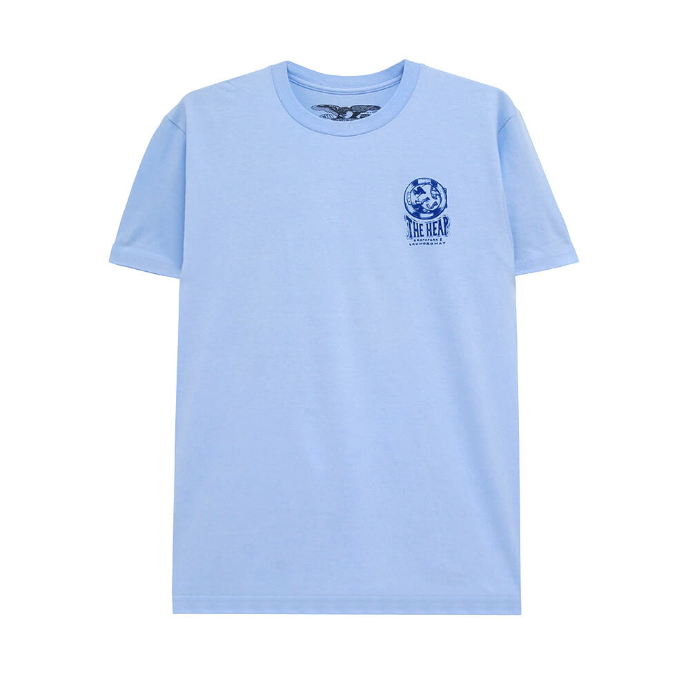 ANTIHERO T-SHIRT アンチヒーロー Tシャツ THE HEAP LIGHT BLUE スケートボード スケボー 1