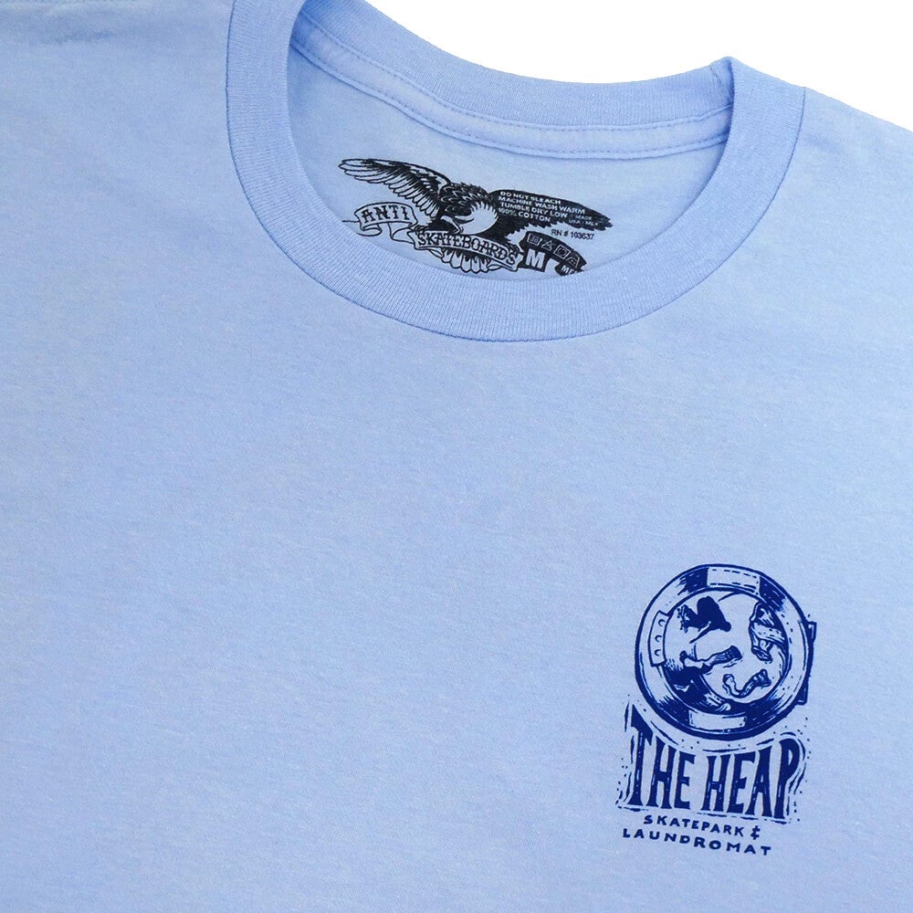 ANTIHERO T-SHIRT アンチヒーロー Tシャツ THE HEAP LIGHT BLUE スケートボード スケボー 2