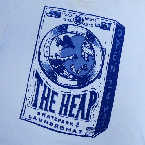 ANTIHERO T-SHIRT アンチヒーロー Tシャツ THE HEAP LIGHT BLUE スケートボード スケボー 3