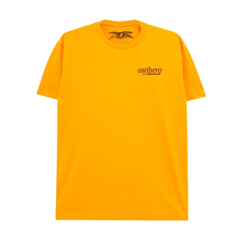 ANTIHERO T-SHIRT アンチヒーロー Tシャツ THE BUCKY GOLD スケートボード スケボー 1