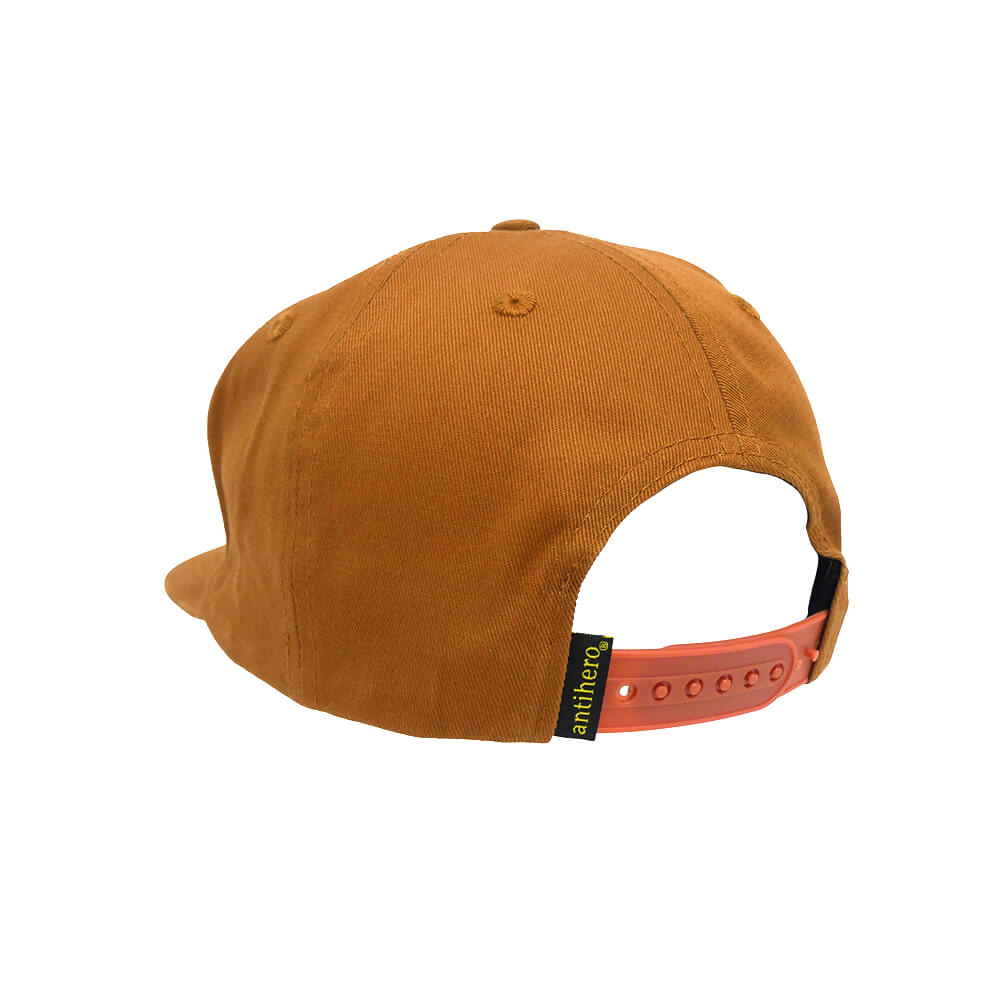 ANTIHERO CAP アンチヒーロー キャップ LIL PIGEON SNAPBACK BROWN/YELLOW スケートボード スケボー 2