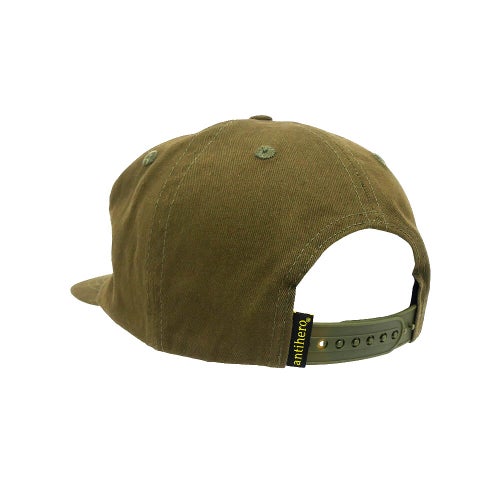 ANTIHERO CAP アンチヒーロー キャップ BASIC EAGLE SNAPBACK OLIVE/ORANGE スケートボード スケボー 2