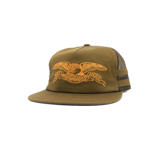 ANTIHERO MESHCAP アンチヒーロー メッシュキャップ BASIC EAGLE SNAPBACK TRUCKER BROWN/BROWN スケートボード スケボー 