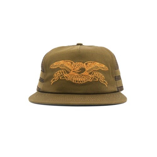 ANTIHERO MESHCAP アンチヒーロー メッシュキャップ BASIC EAGLE SNAPBACK TRUCKER BROWN/BROWN スケートボード スケボー 1