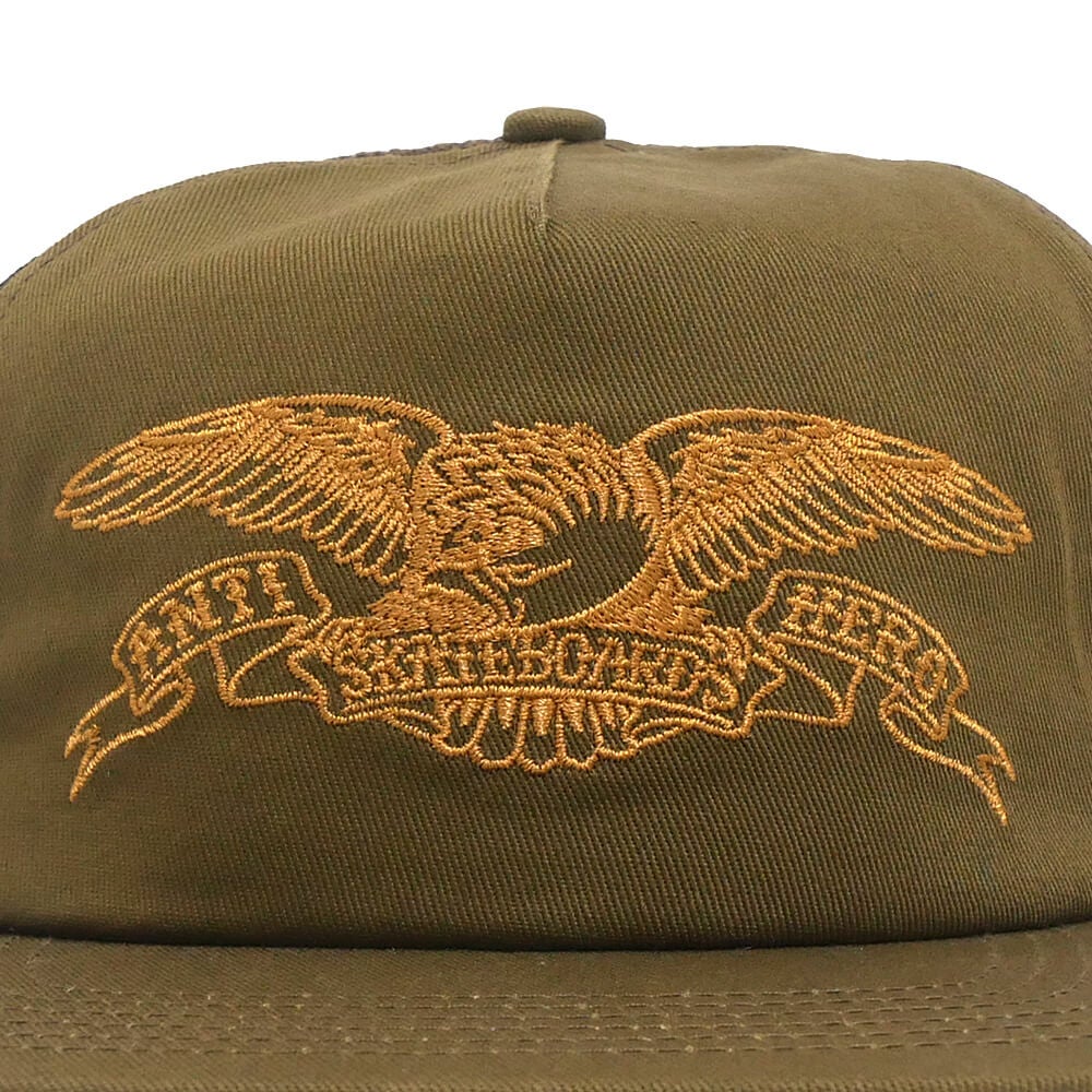 ANTIHERO MESHCAP アンチヒーロー メッシュキャップ BASIC EAGLE SNAPBACK TRUCKER BROWN/BROWN スケートボード スケボー 4