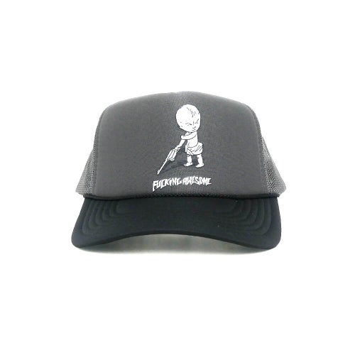 FUCKING AWESOME MESHCAP ファッキンオーサム メッシュキャップ GUN BABY SOFTFOAM TRUCKER GREY/BLACK スケートボード スケボー 1