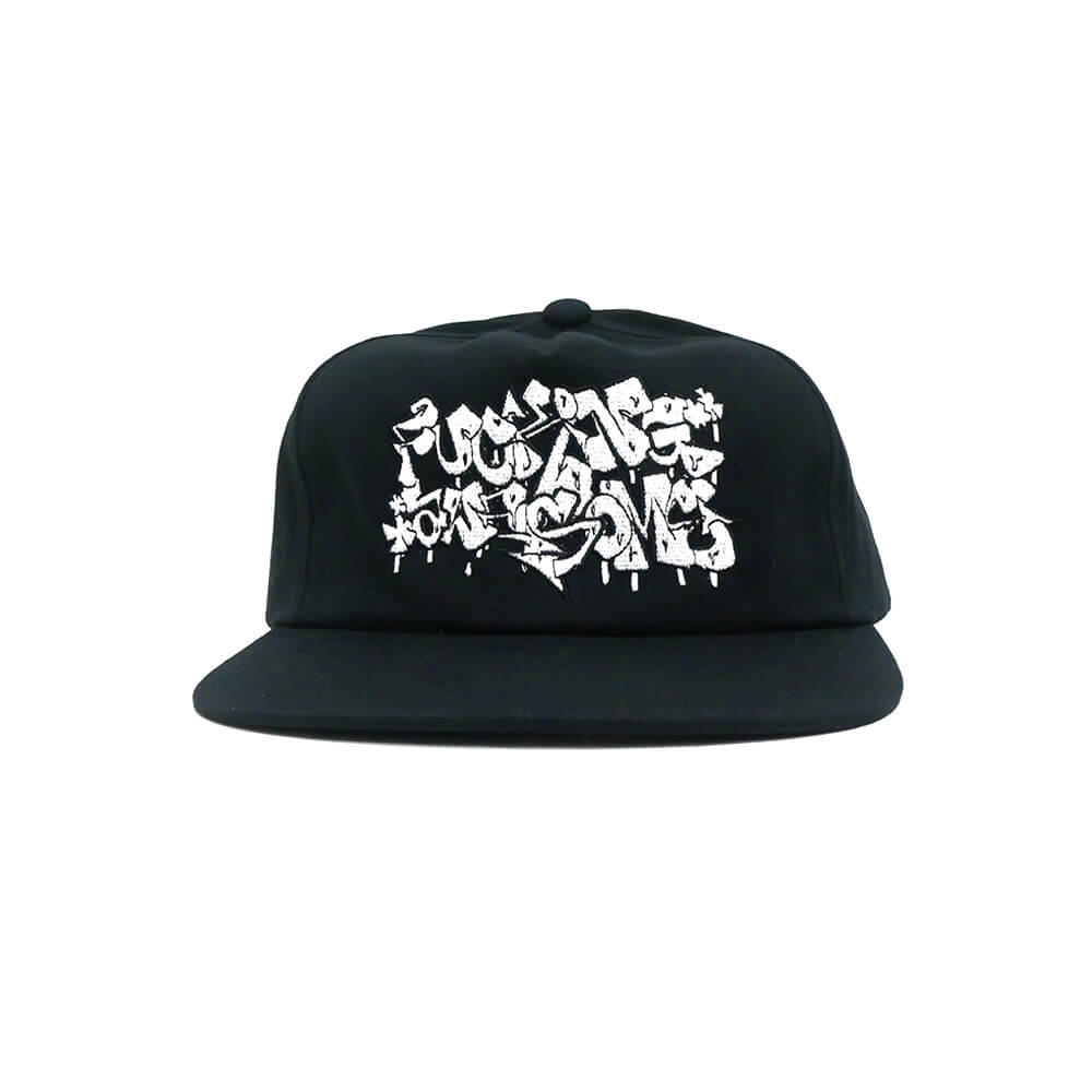 FUCKING AWESOME CAP ファッキンオーサム キャップ LITER 6 PANEL SNAPBACK BLACK スケートボード スケボー 1