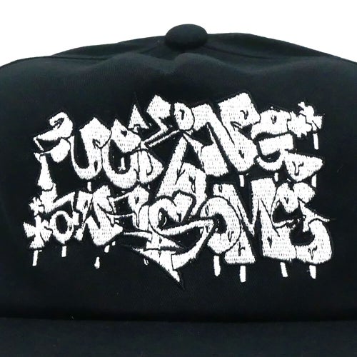 FUCKING AWESOME CAP ファッキンオーサム キャップ LITER 6 PANEL SNAPBACK BLACK スケートボード スケボー 4