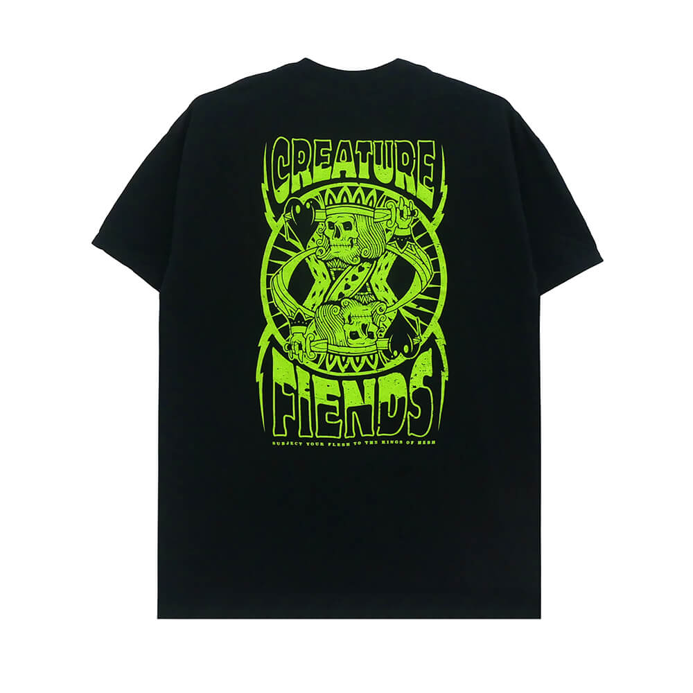 CREATURE T-SHIRT クリーチャー Tシャツ HESHKING RELIC BLACK スケートボード スケボー 