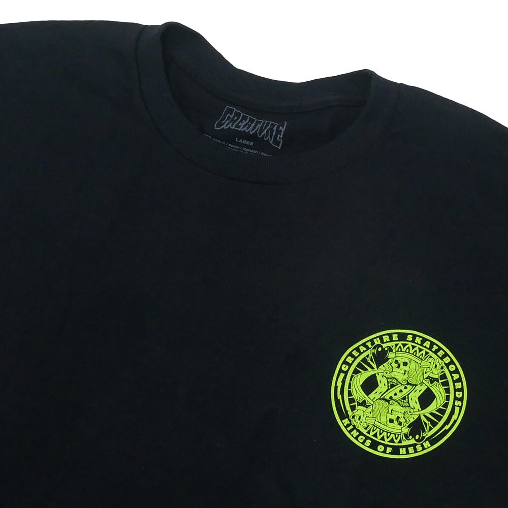CREATURE T-SHIRT クリーチャー Tシャツ HESHKING RELIC BLACK スケートボード スケボー 2