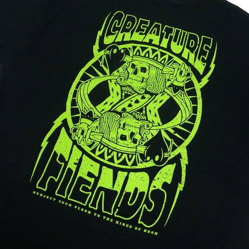 CREATURE T-SHIRT クリーチャー Tシャツ HESHKING RELIC BLACK スケートボード スケボー 3