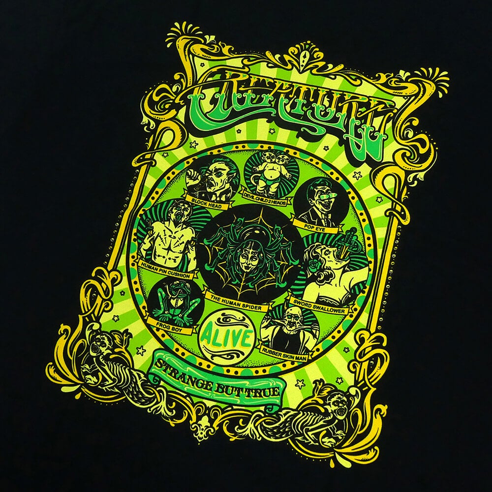 CREATURE T-SHIRT クリーチャー Tシャツ SIDE SHOW BLACK スケートボード スケボー 3