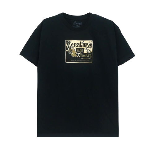 CREATURE T-SHIRT クリーチャー Tシャツ HIGH COUNTRY BLACK スケートボード スケボー 