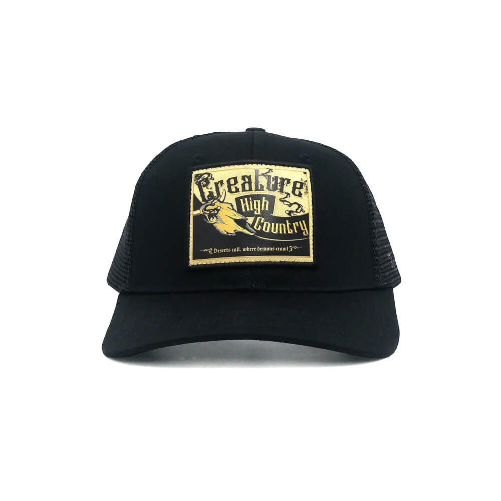 CREATURE MESHCAP クリーチャー メッシュキャップ HIGH COUNTRY MESH TRUCKER SNAPBACK BLACK スケートボード スケボー 1